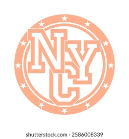 NYC, Graphic design print t-shirts fashion, illustration, vector, posters, cards, stickers, mug