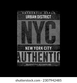 nyc. Graphic mens dynamic t-shirt design, poster, typography. Vector illustration.
