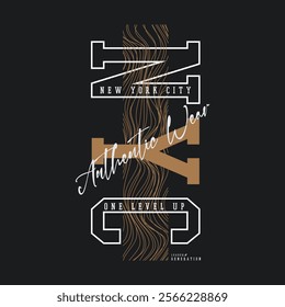 NYC illustration typography. perfect for t shirt design