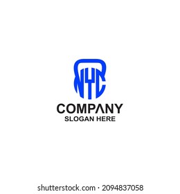 NYC letter initial logo design vector illustration template