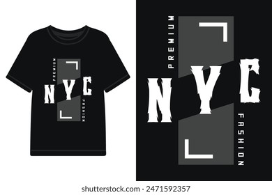 NYC lettering modern typography t shirt design, NYC urban style typography for t shirt design