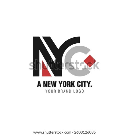 NYC Logo: A Modern and Urban Brand Identity. Sleek and minimalist logo represents the vibrant and dynamic spirit of New York City with bold typography and geometric design.