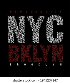 NYC New York City design typography,  Grunge background vector design text illustration, sign, t shirt graphics, print.