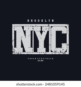 NYC New york city graphic t-shirt and apparel design