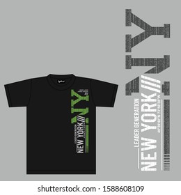 NYC, New York City leader generation  slogan t-shirt trendy design. Apparel typography, tee shirt print. Vector illustration.