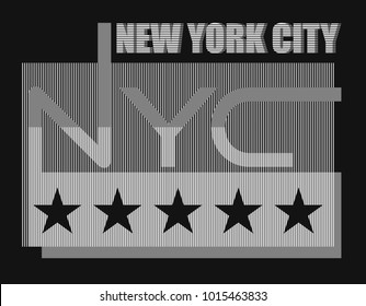 NYC. New York City. T-shirt graphics.