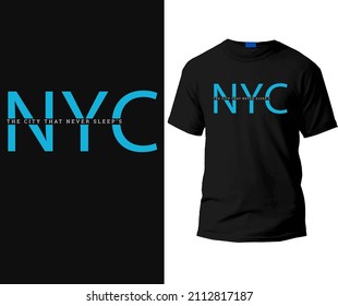 NYC new york city t-shirt design template