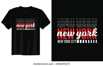 NYC new york city typography t shirt design, motivational typography t shirt design, inspirational quotes t-shirt design, streetwear t shirt design