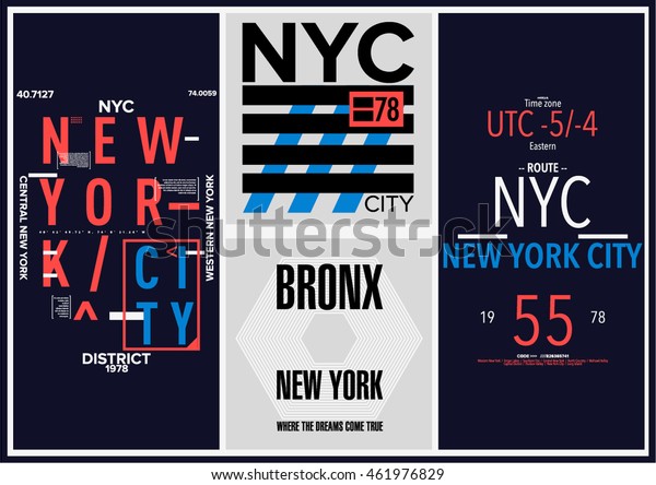 Nyc New York District Stock Vector Stock Vector (Royalty Free) 461976829