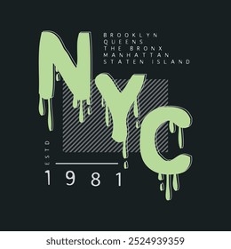 NYC New york ilustração tipografia. perfeito para o design de camiseta