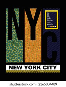 NYC New york,Modern and lettering typography graphic tee design in vector illustration.Tshirt,print,vintage,tee,college and other uses