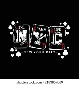 NYC newyork typography design t shirt vector illustration