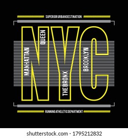 nyc rban brand design typography, Vektorgrafik für den Druck