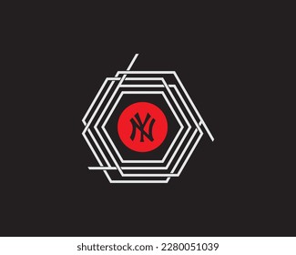 NYC Ready to Conquer, stripes vector design