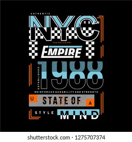 nyc sport graphic cool design typography vector