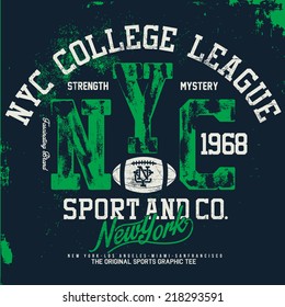 nyc sports tee graphics