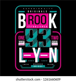 NYC text typography vector t shirt design