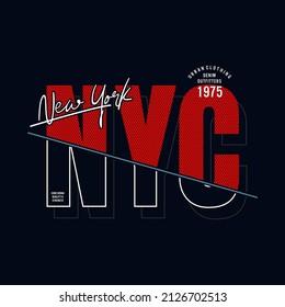 Vector de diseño de camisetas de NYC y más.Vector Premium
