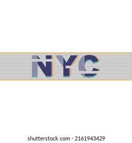 NYC typographic slogan for t-shirt prints, posters and other uses.