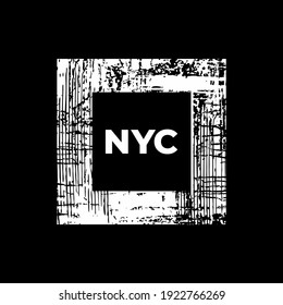 NYC  typography graphic design, for t-shirt prints, vector illustration
