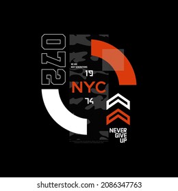 nyc  typography for t shirt print