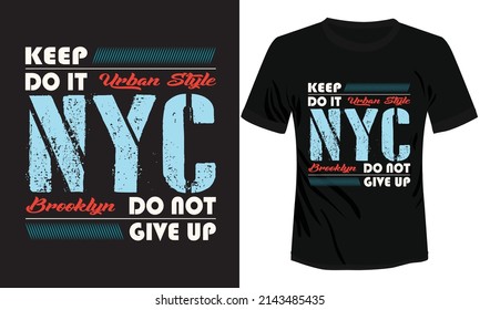 NYC Typography T-shirt Design Vector Illustration