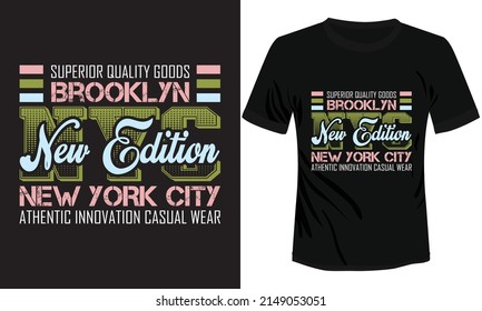 NYC Typography t-shirt Design Vector Illustration