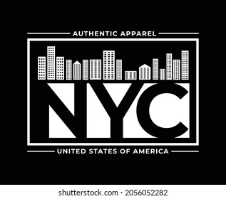 NYC Typography Vector T-shirt Graphics