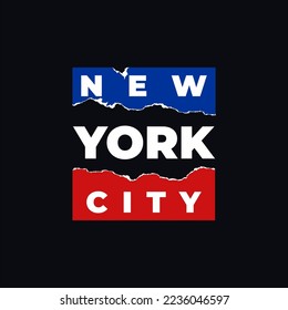 nyc urban denim t-shirt design