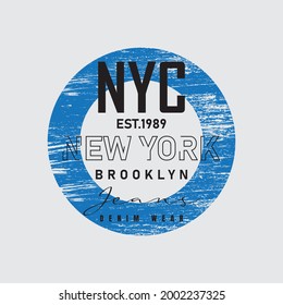 NYC vector illustration, perfect for the design of t-shirts, shirts, hoodies, etc 