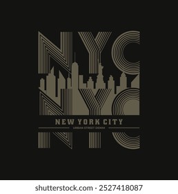 ilustração vetorial de nyc para t-shirts, etc.