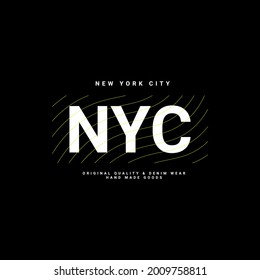 NYC writing design, suitable for screen printing t-shirts, clothes, apparel, jackets and others