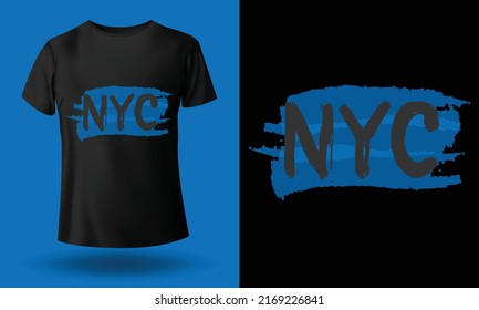 Nyc,new Work City Typography T-shirt Design For Print. Trendy Typography And Stylish Design Vector Illustration.