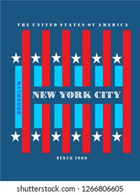 NYC/NEW YORK CITY/stock vector illustration/t shirt design graphic typography/shirt print