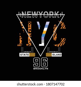 NYC/NEWYORK CITY typography design art for t shirt,vector illustration