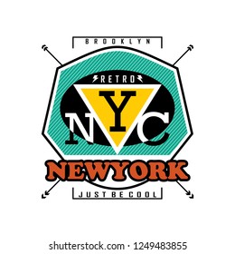 nyc/newyork typography design,vector illustration