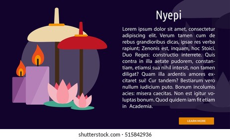 Nyepi Conceptual Banner