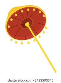 nyepi umbrella traditional illustration vector