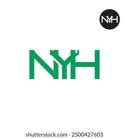 NYH Logo Letter Monogram Design