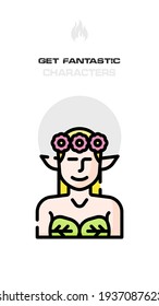 The nymph avatars, Element, Character Design. Crazy and Fantasy Future World Topic. Realistic, Cartoon, Fantastic, Sci-fi Style
