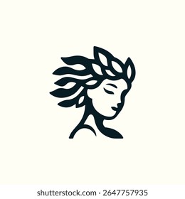 Logotipo Nymph pronto para venda.