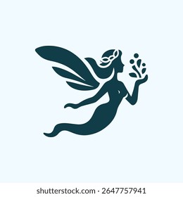 Logotipo Nymph pronto para venda.