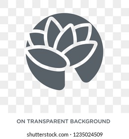 Nymphea icon. Trendy flat vector Nymphea icon on transparent background from nature collection. 