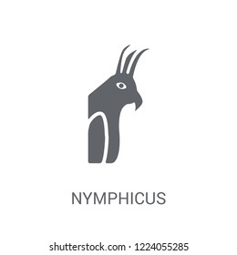 Nymphicus hollandicus icon. Trendy Nymphicus hollandicus logo concept on white background from animals collection. Suitable for use on web apps, mobile apps and print media.