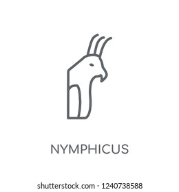 Nymphicus hollandicus linear icon. Modern outline Nymphicus hollandicus logo concept on white background from animals collection. Suitable for use on web apps, mobile apps and print media.