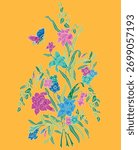 Nyonya Batik Sarong of Lily Pattern