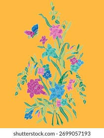 Nyonya Batik Sarong de Lily Pattern