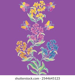 
Nyonya Batik Sarong Orchid Pattern