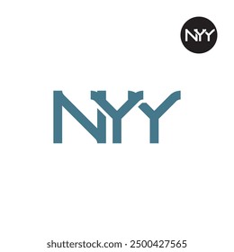 NYY Logo Letter Monogram Design