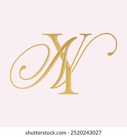 NY,YN, logo NY, Letter NY, monogram NY, vector, logo, Wedding Monogram Initials, Wedding Logo,Wedding Monogram, Logo Design